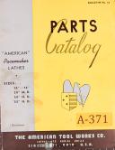 American Tool Pacemaker 14" to 16", 20"MD and 22HD, Lathe Parts Manual